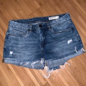 Blank NYC distressed denim shorts